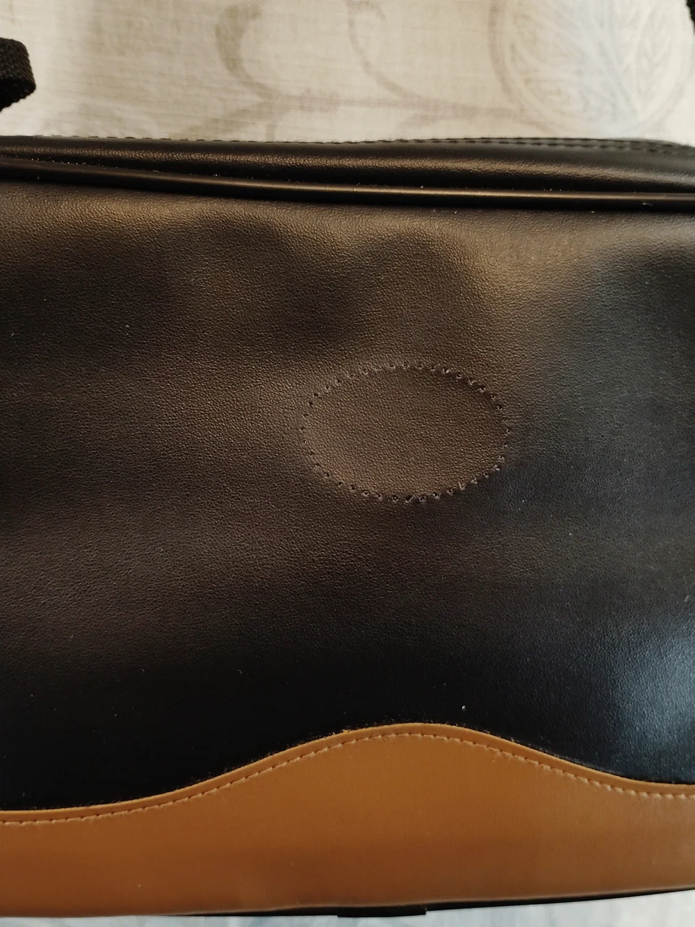 Black and Brown Crossbody Travel/ Camera Bag